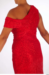 Umaira drape dressed red sequined one-shoulder gown upper body 0005.jpg